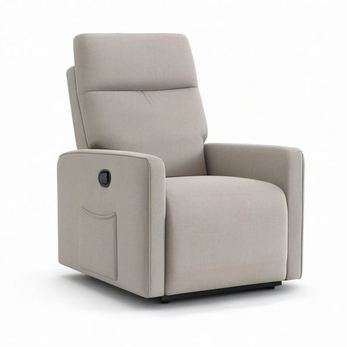 Manuel lænestol med vippefunktion i beige polyester, 90 x 92 x 102 cm